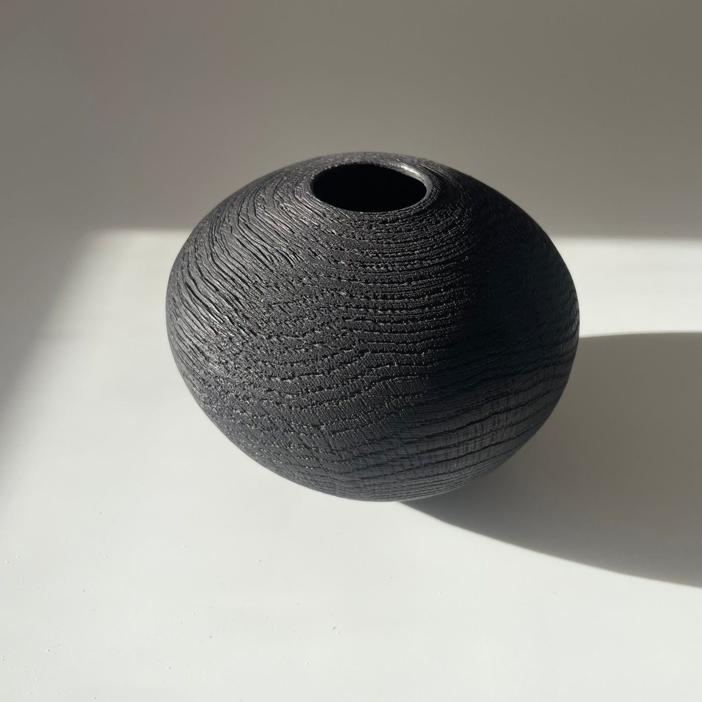 Ebonised Oak Hollow Form 2