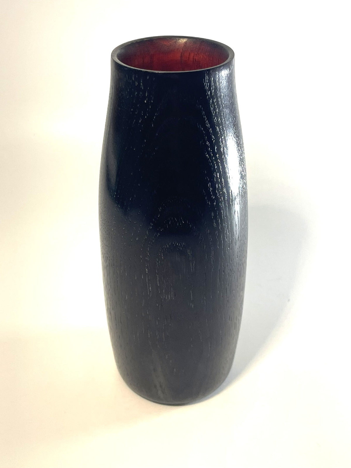Black/Red Lacquered Ash Vase