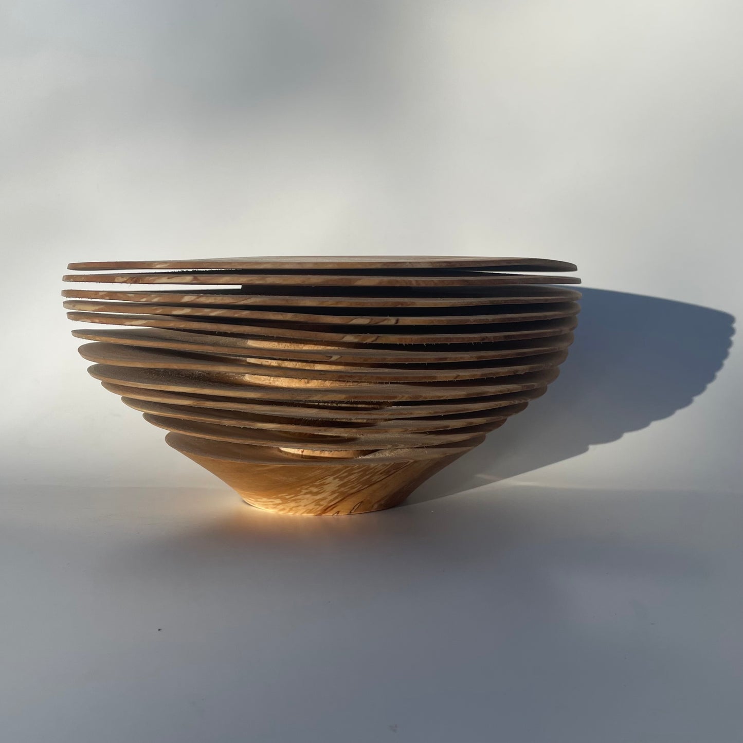 Wavy Spalted Silver Birch Form