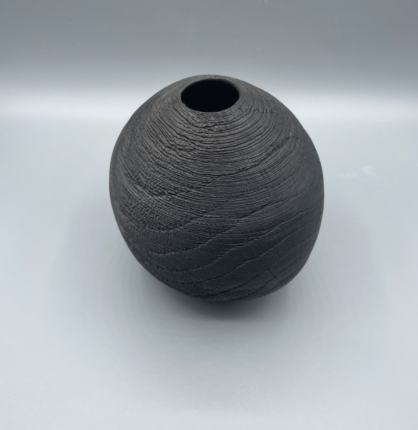 Ebonised & Textured Oak Hollow Form 2
