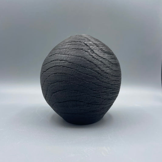 Ebonised & Textured Oak Hollow Form 2