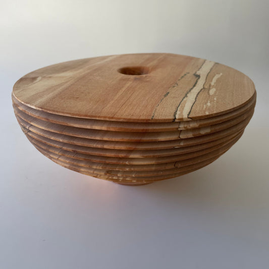 Wavy Spalted Silver Birch Form