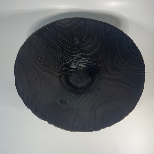 Scorched and Textured Western Red Cedar Bowl