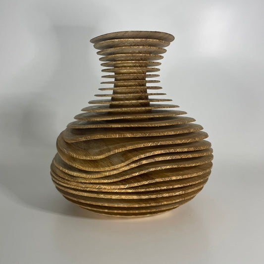 Wavy Oak Vase 1
