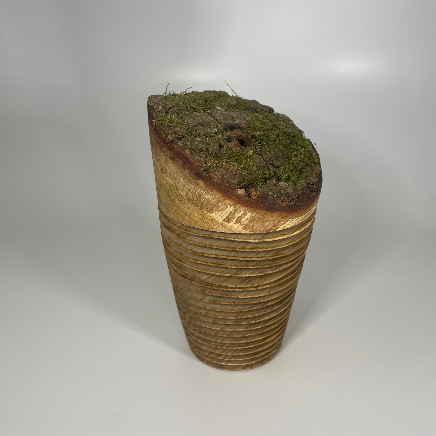 Wavy Live Edge Oak Vase