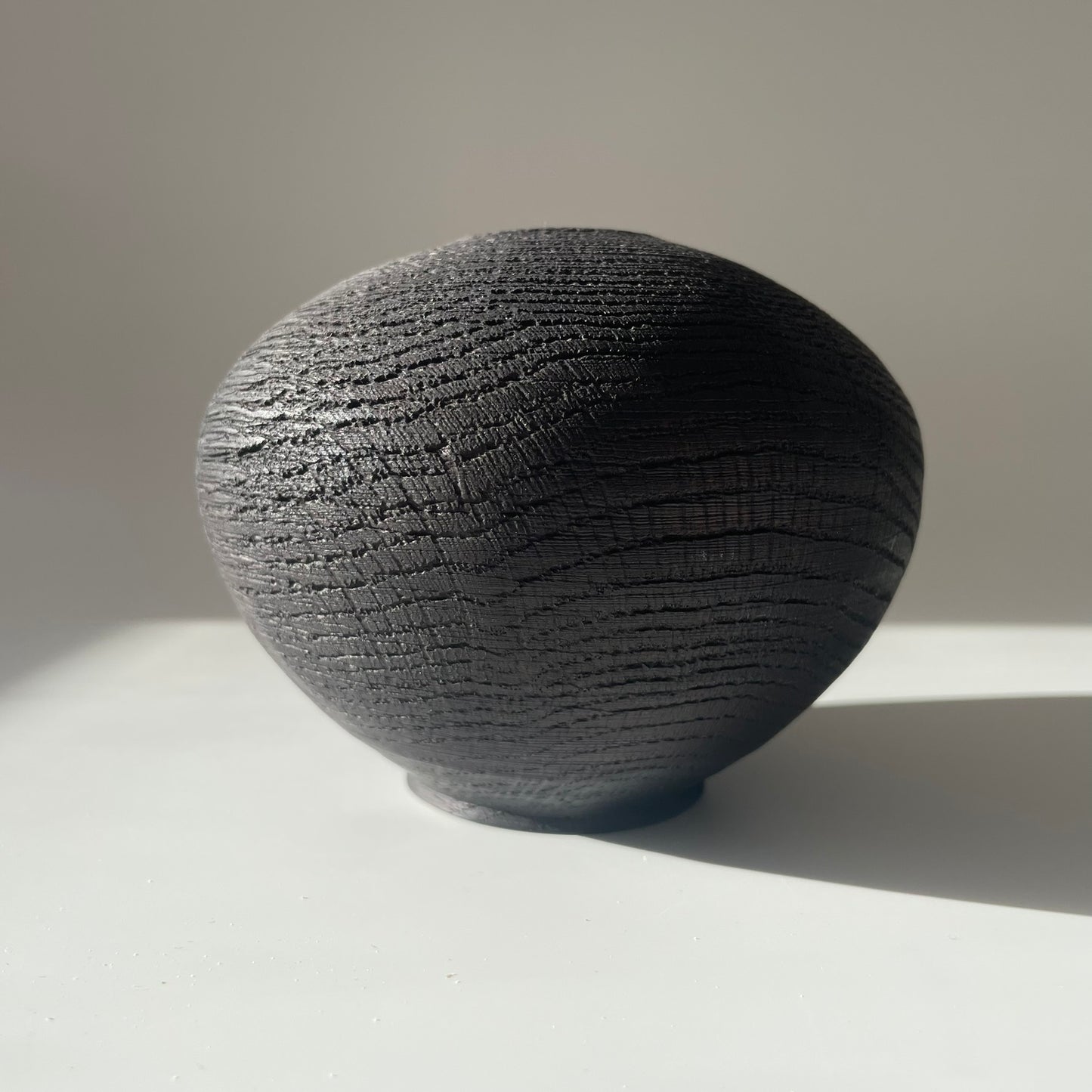 Ebonised Oak Hollow Form 2
