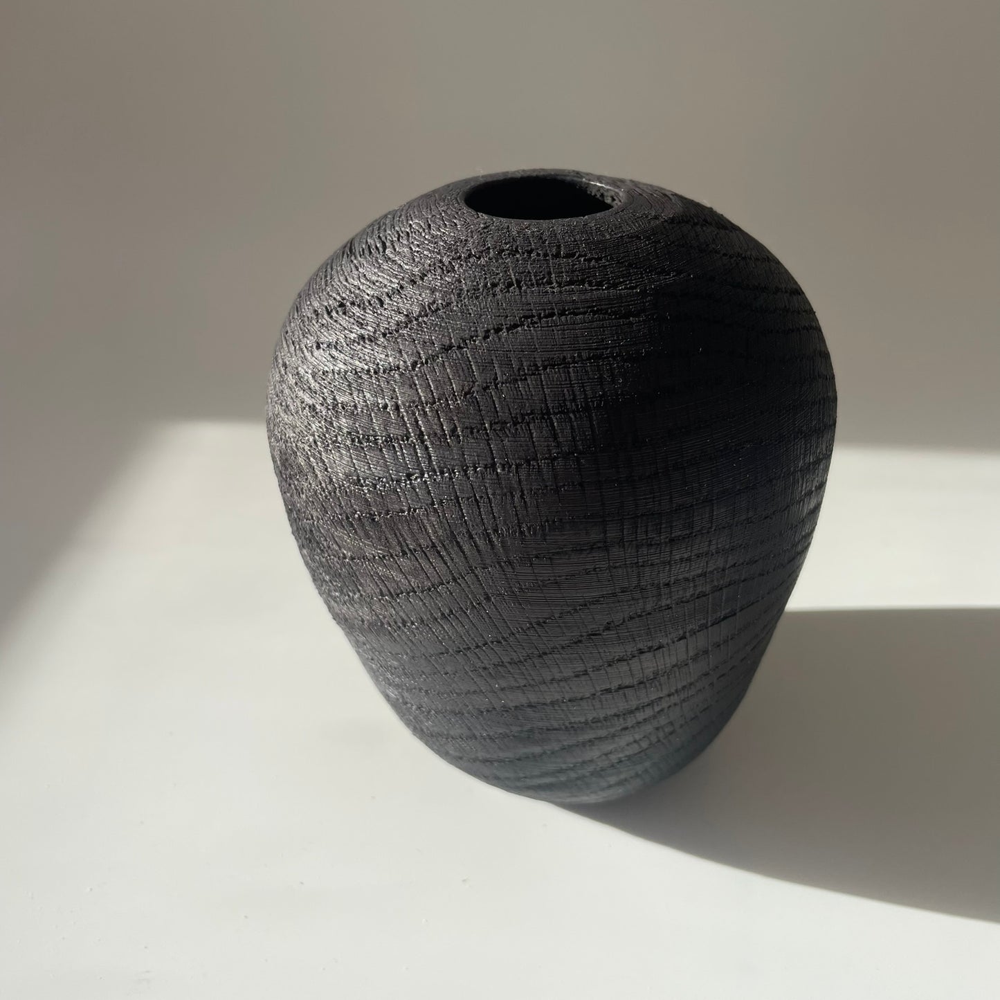 Ebonised Oak Hollow Form 1