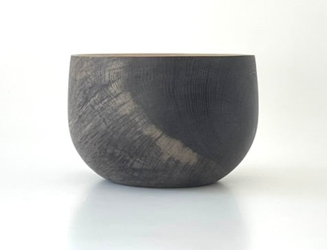 Small Ebonised Oak Bowl